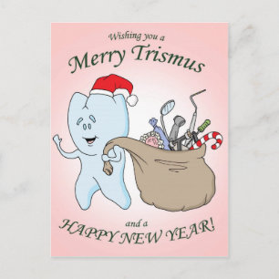 "Merry Trismus"-julkort Helg Vykort