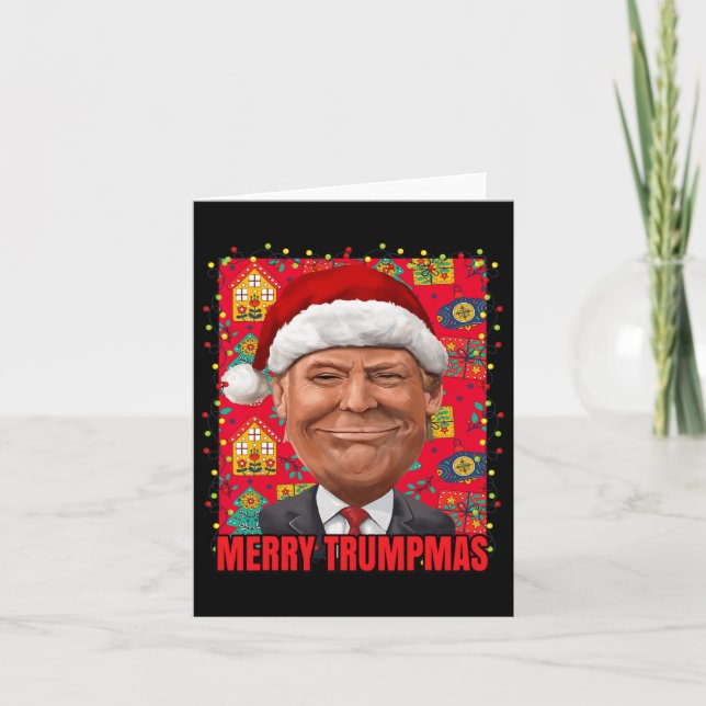 Merry Trump Julafton 2024 Kort (Framsida)