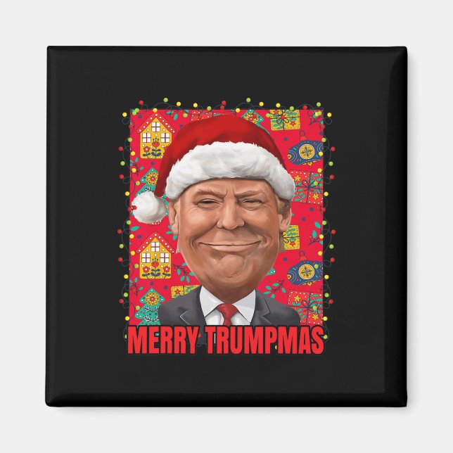Merry Trump Julafton 2024 Magnet (Framsidan)