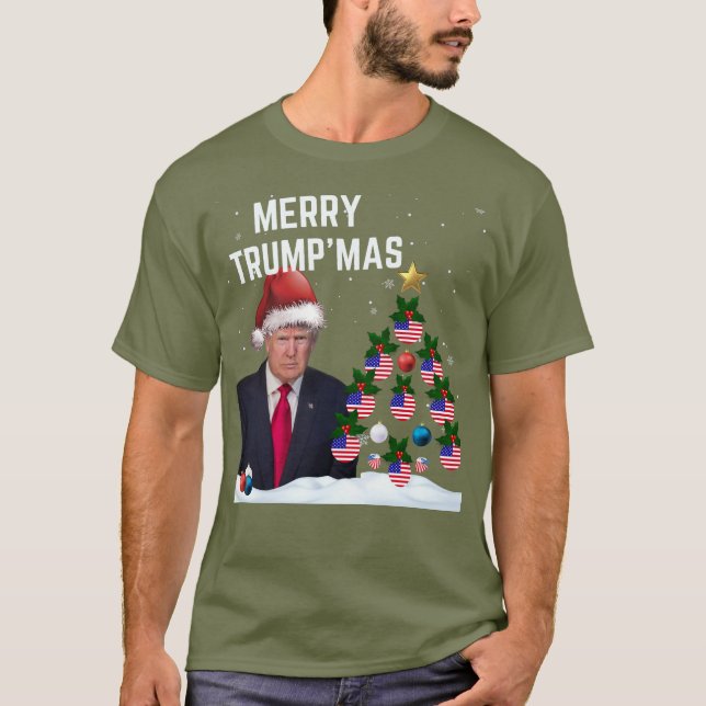 Merry TRUMP'MAS-jul T Shirt (Framsida)
