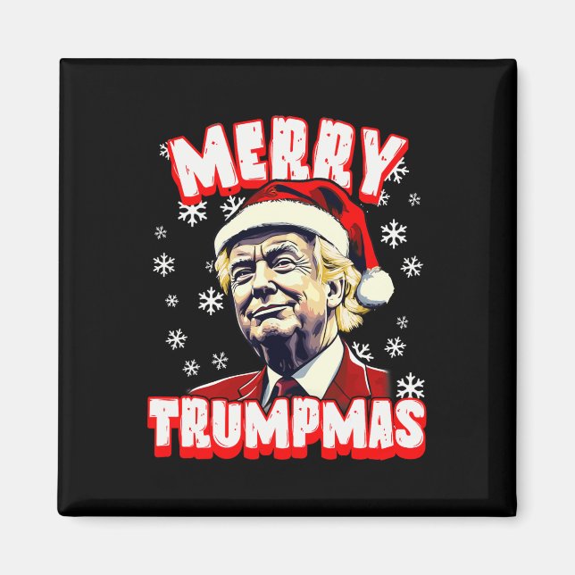 Merry Trumpmas julklump Santa Trump Christm Magnet (Framsidan)
