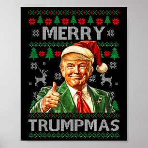 Merry Trumpmas - Jultomten Donald Trump Poster