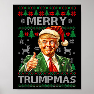 Merry Trumpmas - Jultomten Donald Trump Poster