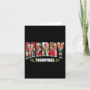 Merry Trumpmas Santa Trump jul Pajamas Funny Kort