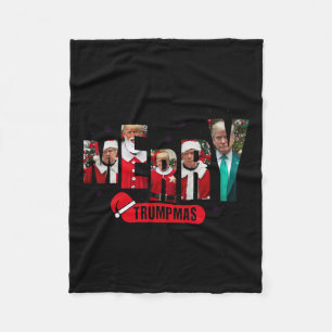 Merry Trumpmas Santa Trump jul Pajamas Humor Fleecefilt