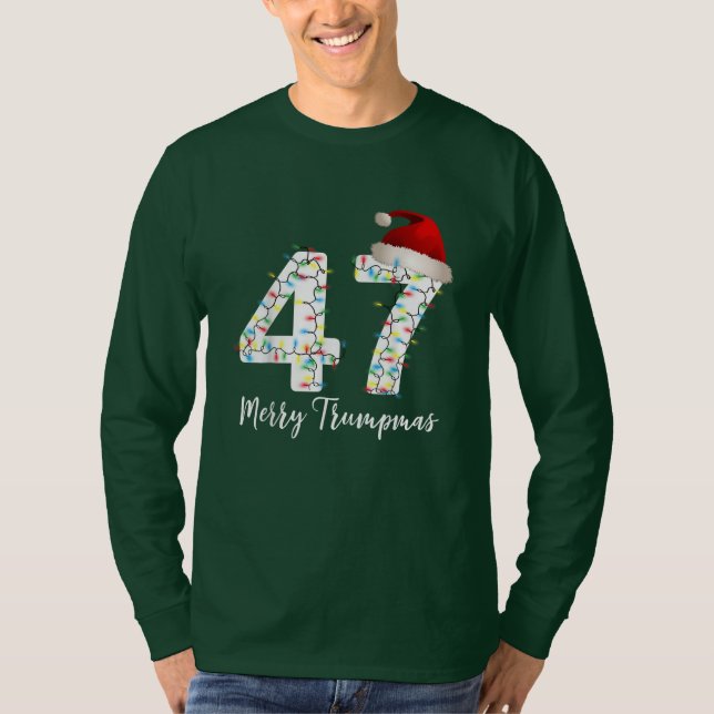 Merry Trumpmas, Trump God jul, Trump Xmax T Shirt (Framsida)