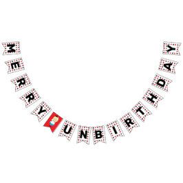 Merry Unborn Alice i Wonderland Bok Party Vimplar