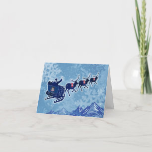 Merry Utah julhälsningskort, julhälsningskort, fla Tack Kort