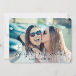 Merry & Väldigt gifta Par Julkort