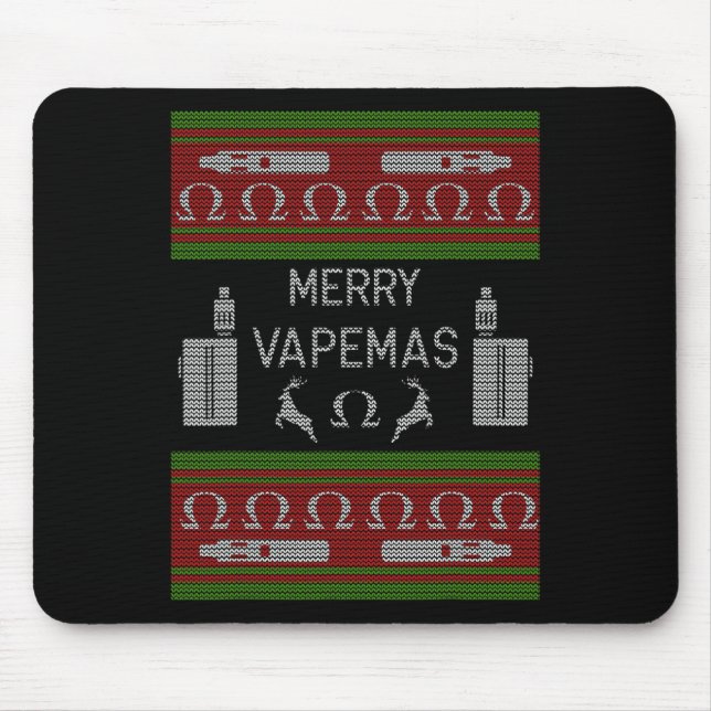 Merry Vapemas - Vaping Ugly julsötare Musmatta (Framsidan)