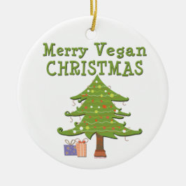 Merry Vegan-jul Julgransprydnad Keramik