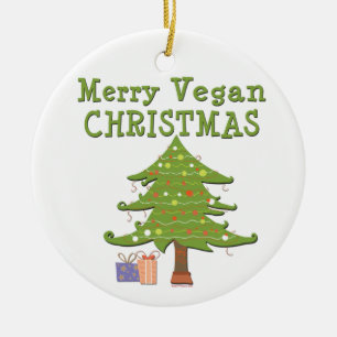 Merry Vegan-jul Julgransprydnad Keramik