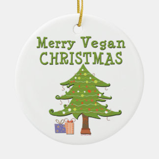 Merry Vegan-jul Julgransprydnad Keramik