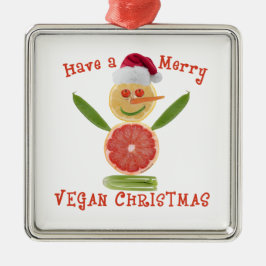 Merry Vegan-jul Julgransprydnad Metall