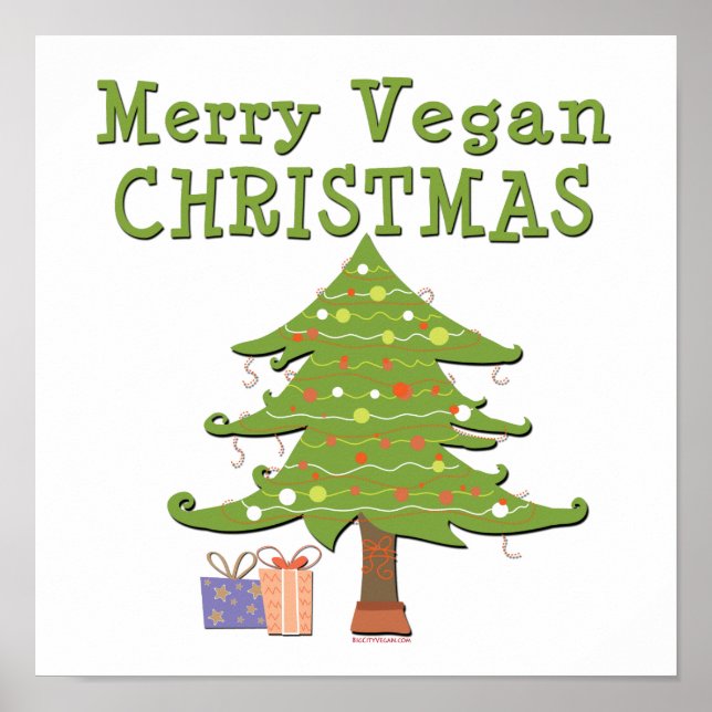 Merry Vegan-jul Poster (Framsidan)