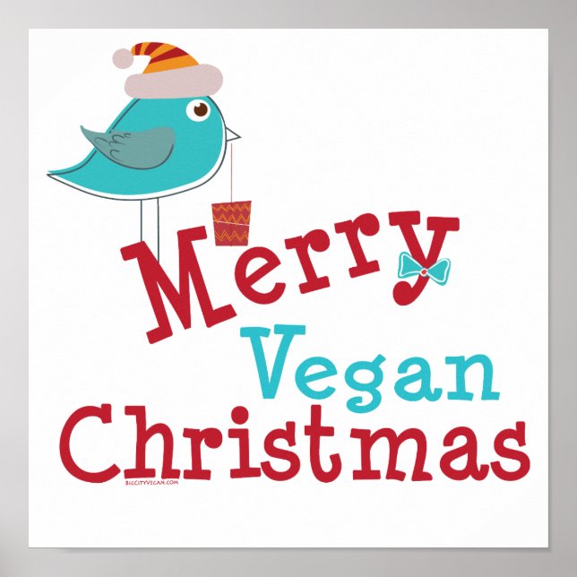 Merry Vegan-jul Poster (Framsidan)
