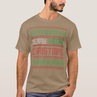 Merry Vegan julfinny Vegetarian Julafton T Shirt