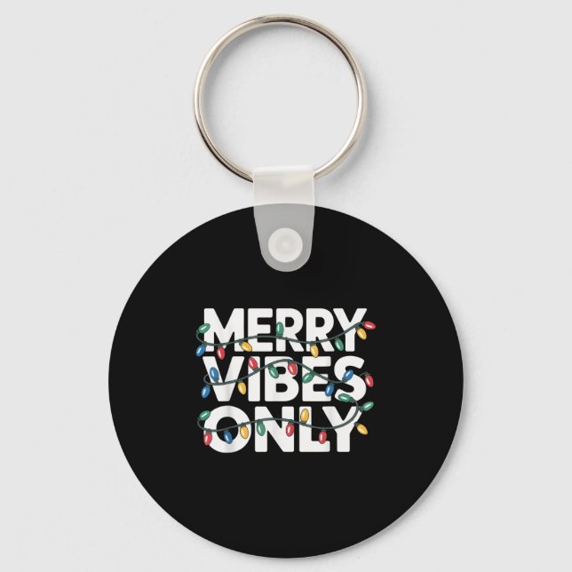 Merry Vibes Endast julmässan för Glatta stjärnor Nyckelring (Framsida)