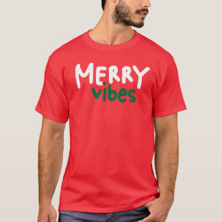 Merry Vibes jul T-Shirt Red