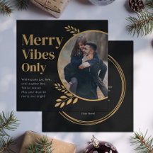 Merry vibes only elegant Julfoto