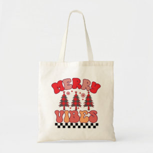 Merry Vibes Retro Groovy-Helgdagar Tygkasse