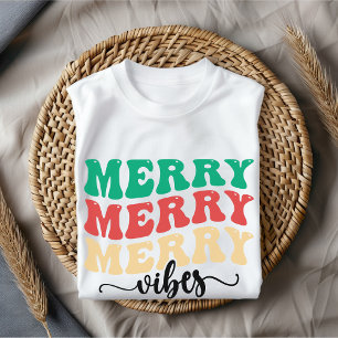 Merry vibes shirt, God jul shirt, Festive T Shirt
