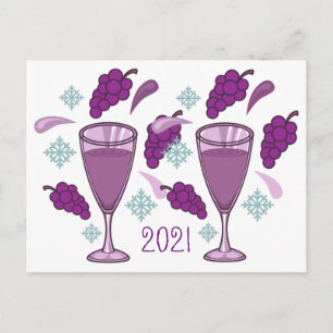 Merry Vin Drinking Helgdag 2021 Thunder_Cove Vykort