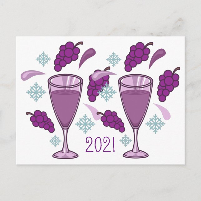 Merry Vin Drinking Helgdag 2021 Thunder_Cove Vykort (Framsida)