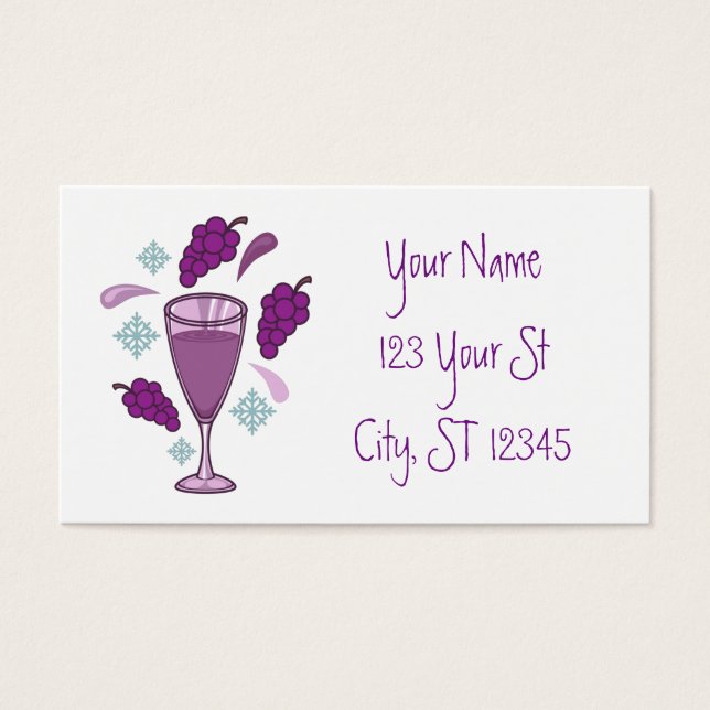 Merry Vin Drinking Helgdag Thunder_Cove Visitkort (Framsidan)