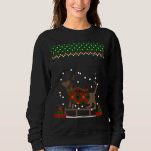 Merry Weiner jul Funny Dachshund Hund Christm T Shirt