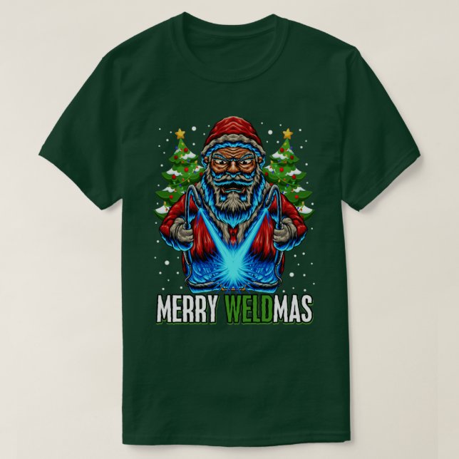Merry Weldmas jul Welder T Shirt (Design framsida)