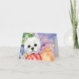 Merry Westie-jul Helgkort