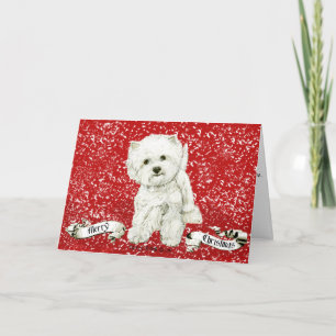 Merry Westie-jul Helgkort