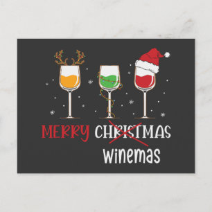 Merry Winemas Helg Vykort