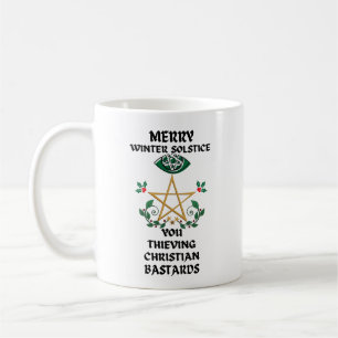 Merry Winter Solstice att du tiger kristen Kaffemugg