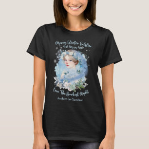 Merry Winter Solstice och Lycklig Yule Princess Sn T Shirt