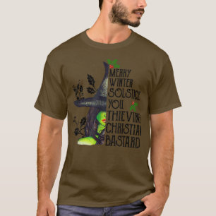 Merry Winter Solstice You Thiving Christian Basta T Shirt