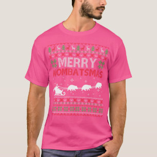 Merry Wombatmas Animal Lover Wombats Ugly Christma T Shirt