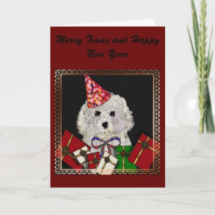 "Merry Woof Woof"-kort för Julafton* Helgkort