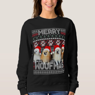 Merry Woofmas cute Pommern och Havanese with SA T Shirt