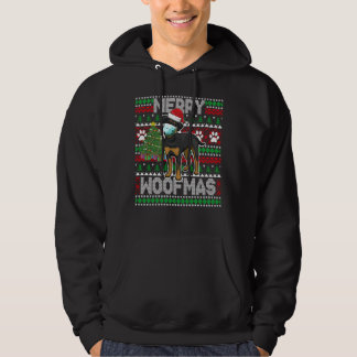 Merry Woofmas Cute Rottweiler Hund Ugly Sweater We Hoodie