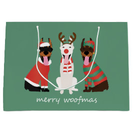 Merry Woofmas Dobermann jul Hundar