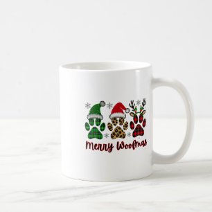 Merry Woofmas Hund Play Animal Paw Skriv ut jul Kaffemugg
