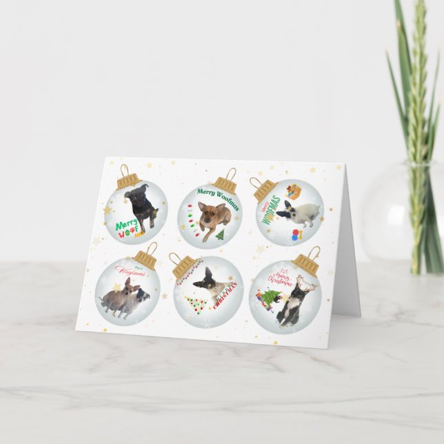 Merry - Woofmas-julkort Meddelande (Framsida)