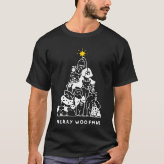Merry Woofmas Kärlek jul-Hund Gift T Shirt