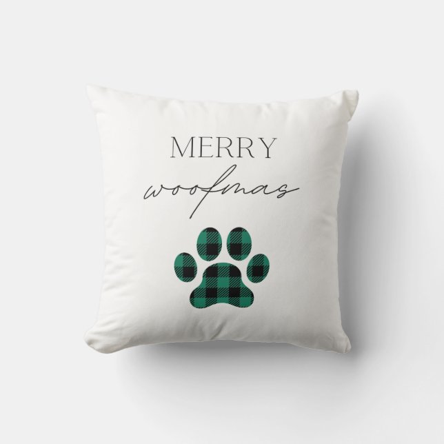 Merry Woofmas Kudde (Framsida)