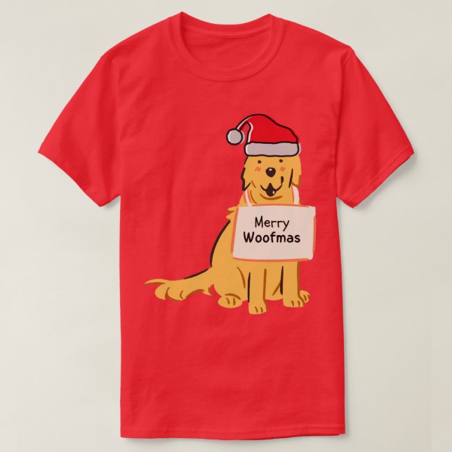 merry woofmas t shirt (Design framsida)