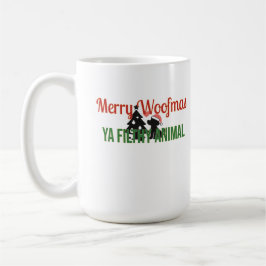 Merry Woofmas Ya Filthy Animal Kaffemugg
