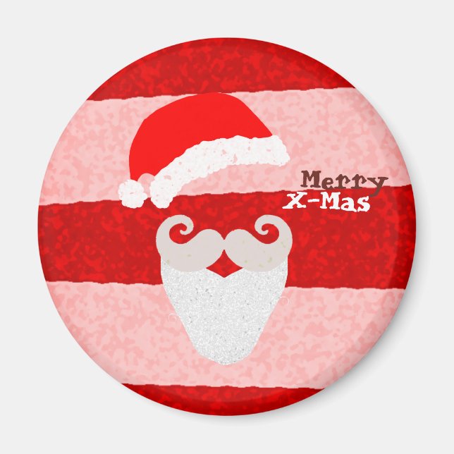 Merry X-Mas Santa Magnet (Framsidan)
