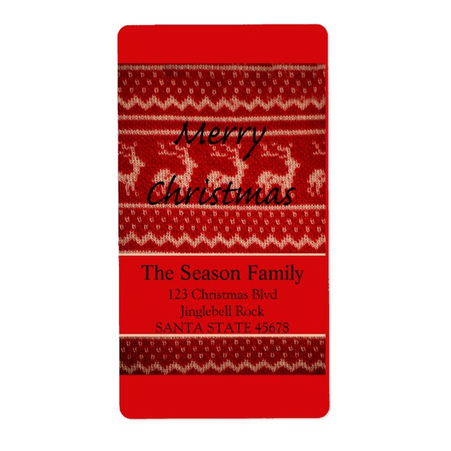 Merry X-Mas Ugly jul Sweater Fraktsedel (Framsidan)